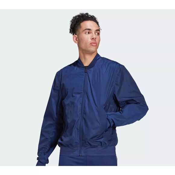 ADIDAS Men's Best of Adidas Training Bomber Jacket NWT Night Sky size LARGE - Picture 1 of 13